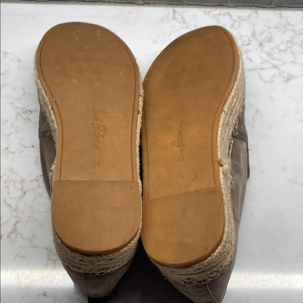Sam Edelman Carrin Espadrille Loafers | Tan Suede Jute | Size 9.5